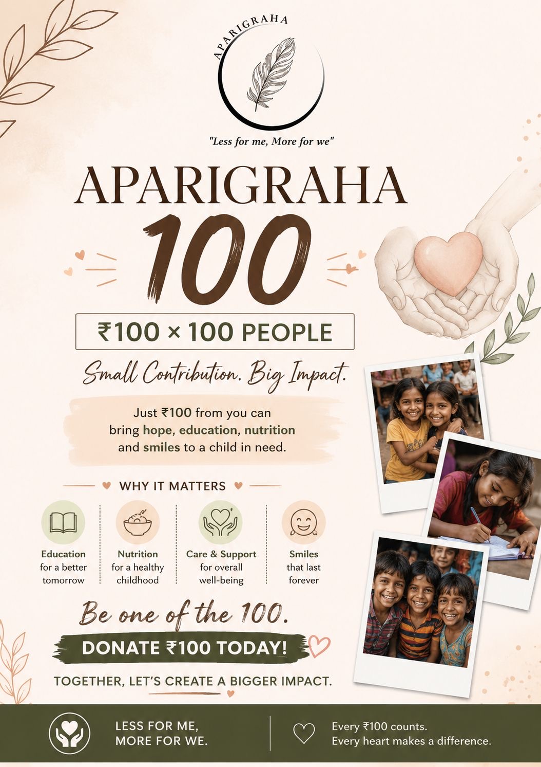 Aparigraha 100 poster